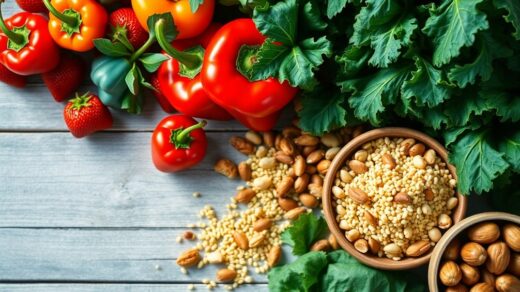 abwechslungsreiche und ausgewogene Ernährung